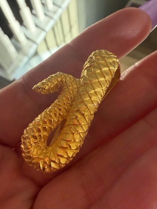 Rare Archival WATHNE Serpent Buckle & Keeper Set 53 grams main image 4